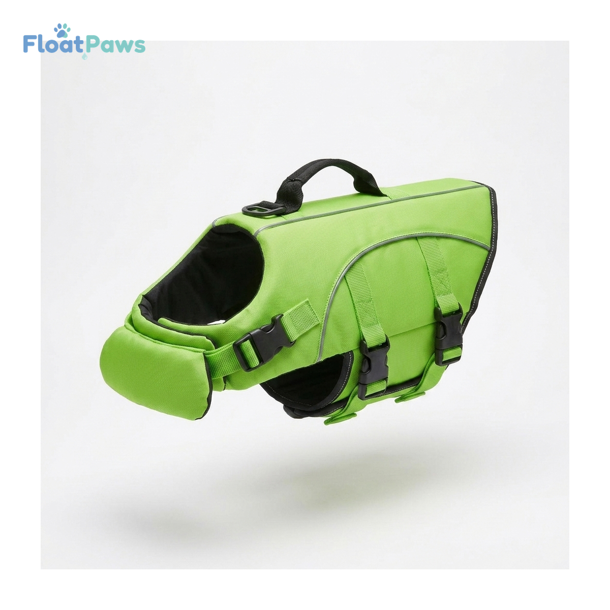 FloatPaws Dog Life Jacket in Lime Green